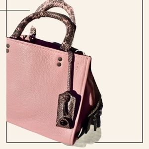 Coach Rogue 25 Snakeskin Satchel